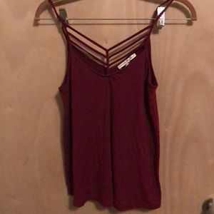Express red tank top